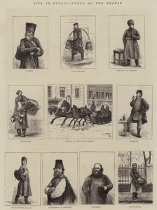 Livet i Rusland, Folketyper af Alfred Chantrey Corbould